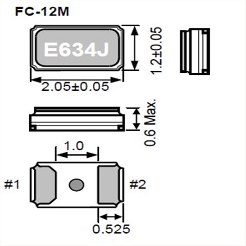 X1A0000610006,FC-12M小型通信設(shè)備晶振,32.768KHz音叉晶振