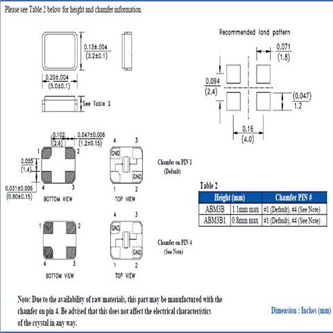 ABM3B-16.000MHZ-D2-T,ABM3B貼片晶振,無(wú)線WiFi應(yīng)用晶振
