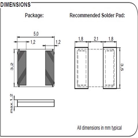微晶晶振,貼片晶振,CC2A-T1A晶振,石英SMD晶振