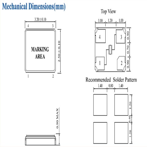 鴻星晶振,陶瓷面晶體,E3FB晶振