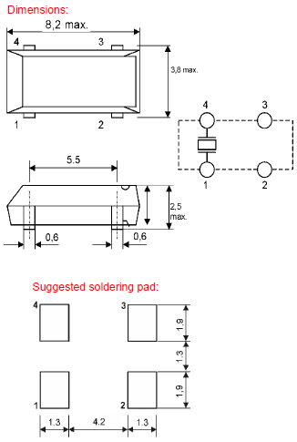 陶瓷面封裝晶振,32.768KHZ頻點(diǎn)晶體,KX-327S晶振