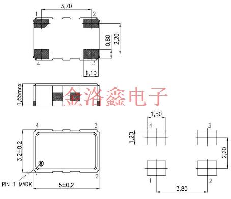 T-53652FS-LF-16.000MHz,KVG歐美進口晶振,T-53000低功耗晶振
