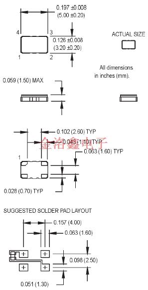 M60532GSN12.0000MHz,TCXO有源晶振,5032晶振,MtronPTl無(wú)線基站晶振